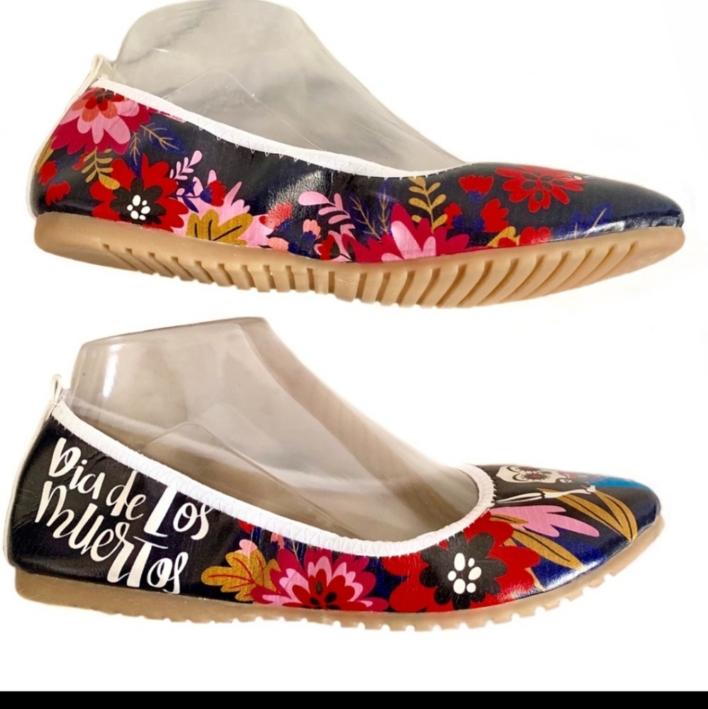 FOLDY DAY OF THE DEAD SHOES size 39